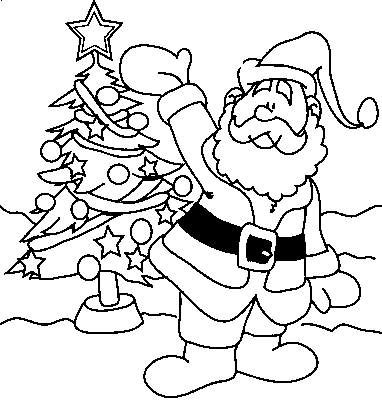 Święty Mikołaj kolorowanki